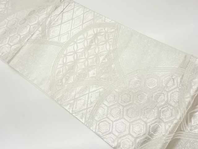 JAPANESE KIMONO / VINTAGE FUKURO OBI / WOVEN TRADITIONAL PATTERN